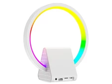 Смарт-лампа RGB WIWU W021 LED Беспроводная Зарядка Динамик белый - 2