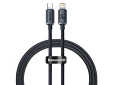 Кабель Baseus Crystal Shine Type-C to Lightning 20W (1.2m) black - 1