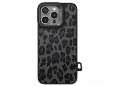 Kajsa Glamorous Collection Leopard Pattern back case MagSafe iPhone 16 Pro black - 2