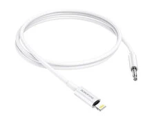 Кабель AUX Borofone BL18 3.5 to Lightning (1m) white - 4