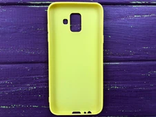Силікон Candy matte Samsung A6 yellow - 2