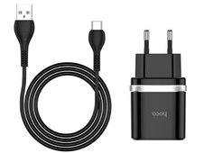 МЗП HOCO C12Q 1USB/3A/18W/QC3.0 + кабель Micro black - 2