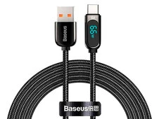 Кабель Baseus Display Fast Charging Type-C 66W (1m) black - 1