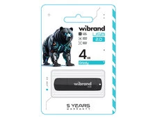 USB Flash 2.0 Wibrand Grizzly 4Gb черный - 2