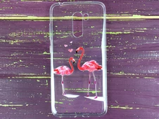 Силікон Pocophone F1 two flamingos - 1