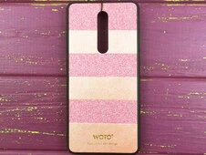 Накладка кожа SIBLING glitter Mi9T/Pro/K20 Pink - 1