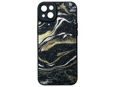 Накладка Glitter Marble NEW disign iPhone 14+ black - 1