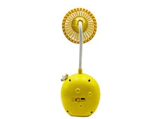 Портативний вентилятор Moon Night Light fan HD-6604 yellow - 2