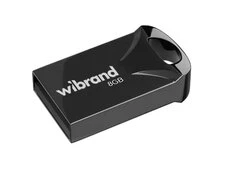 USB Flash 2.0 Wibrand Hawk 8Gb Black - 1