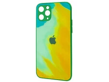 TPU+Glass Watercolor iPhone 11 Pro Max see breeze lime - 1
