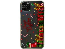 Накладка силікон Print iPhone 11 Pro Max Merry Christmas - 1