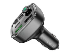 FM Модулятор BOROFONE BC48 2USB/1Type-C/18W/QC3.0 черный - 5
