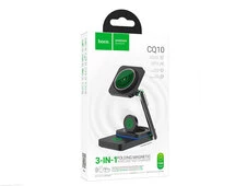 Wireless Charger Hoco CQ10 3in1 15W Type-C black - 5