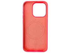 Case soft touch "NO LOGO" MagSafe низ iP 15 Pro (29) neon peach - 2