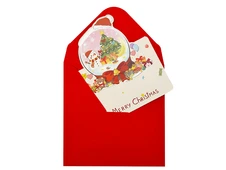 Листівка Новорічна + Envelope Merry Christmas New Year's Ball - 3