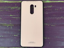 TPU+Glass Pocophone F1 Розовый - 1