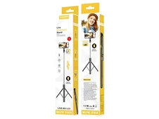 Монопод-трипод PLOKAMA LIVE-K9 Led(1.7m/1 led лампа) black - 3