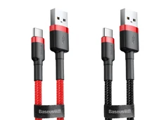 Кабель Baseus Cafule Type-C 3A (1m) black/gray - 2