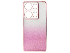 Накладка Ombre Glitter Redmi Note 13 Pro 4G/Poco M6 Pro 4G/Redmi Note 14S розовое золото - 1