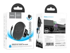 Держатель Hoco HW12 Магнитный Беспроводной Type-C черный - 6