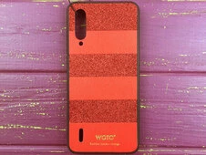 Чехол Кожа SIBLING glitter Mi A3/CC9e Красный - 1