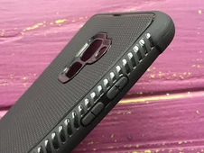 Силікон ребристий бік Samsung A8+(18) Black - 3
