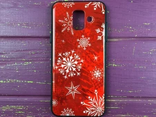 Накладка Samsung A6(18) Snowflake - 1