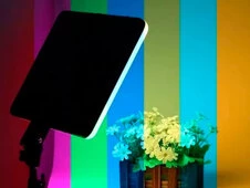 Светодиодная лампа видеосвета 220V RGB PM-36 36см без штатива черная - 5