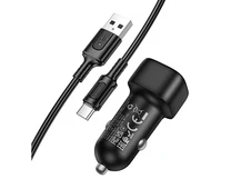 АЗП Borofone BZ34 1USB 18W + кабель Type-C black - 2