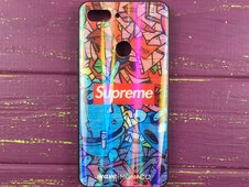 TPU+Glass Monaco Mi8 Lite supreme graffiti - 1