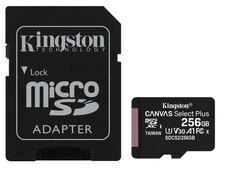 Карта пам'яті KIngston Canvas Select Plus 256Gb class 10 А1 (R-100MB/s)+adapter - 2