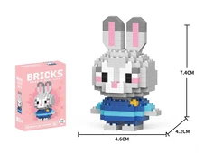 Конструктор фігурка Пікселі BRICKS Judy Hopps - 1