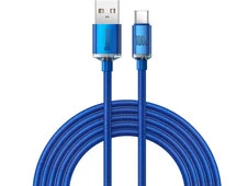 Кабель Baseus Crystal Shine Type-C 100W (2m) blue - 1