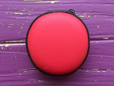 Чохол для навушників круг red - 1