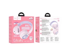 Наушники HOCO W50 CUTE CAT Wireless Pink - 3