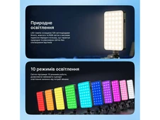 Портативне відеосвітло Proove Glowbox з затискачем для фіксації 3000mAh 6W black - 4