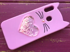 3D КОШКА Любов Samsung M20 Фиолетовый - 3