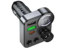 FM Modulator Hoco E86 2USB/1Type-C/48W black - 4