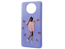 Силиконовый чехол Art для Redmi Note 9T фиолетовый - 1