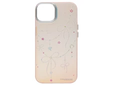 Накладка Soft Gradient Metal frame iPhone 13/14 pink - 2