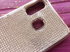 Силікон Full Diamond Samsung A40 Silver - 4