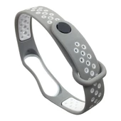 Ремінець силікон Sport Mi Band 3/4 gray/white - 3