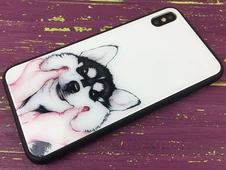 TPU+Glass My Style iP Xs Max Smiling dog - 2