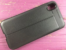 Накладка кожa Autofocus Huawei Y5(19) black - 3