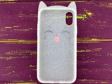 3D Sweet Cat iPhone X/Xs White - 2
