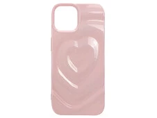 Накладка 3D Heart Glow Case iPhone 15 pink - 1