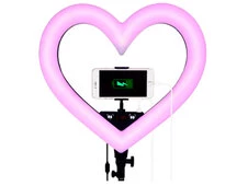 Led стійка 220V Black Heart RGB 48см без штатива black - 1