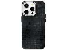 Накладка Elite Carbonique MagSafe Metal Frame iPhone 14 Pro black grey - 1