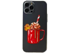 Накладка силікон Print iPhone 12 Pro Max Christmas cocoa clear - 1