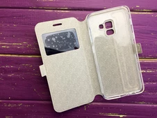 Книжка Premium 1 окно Samsung A8 (18) Red - 2